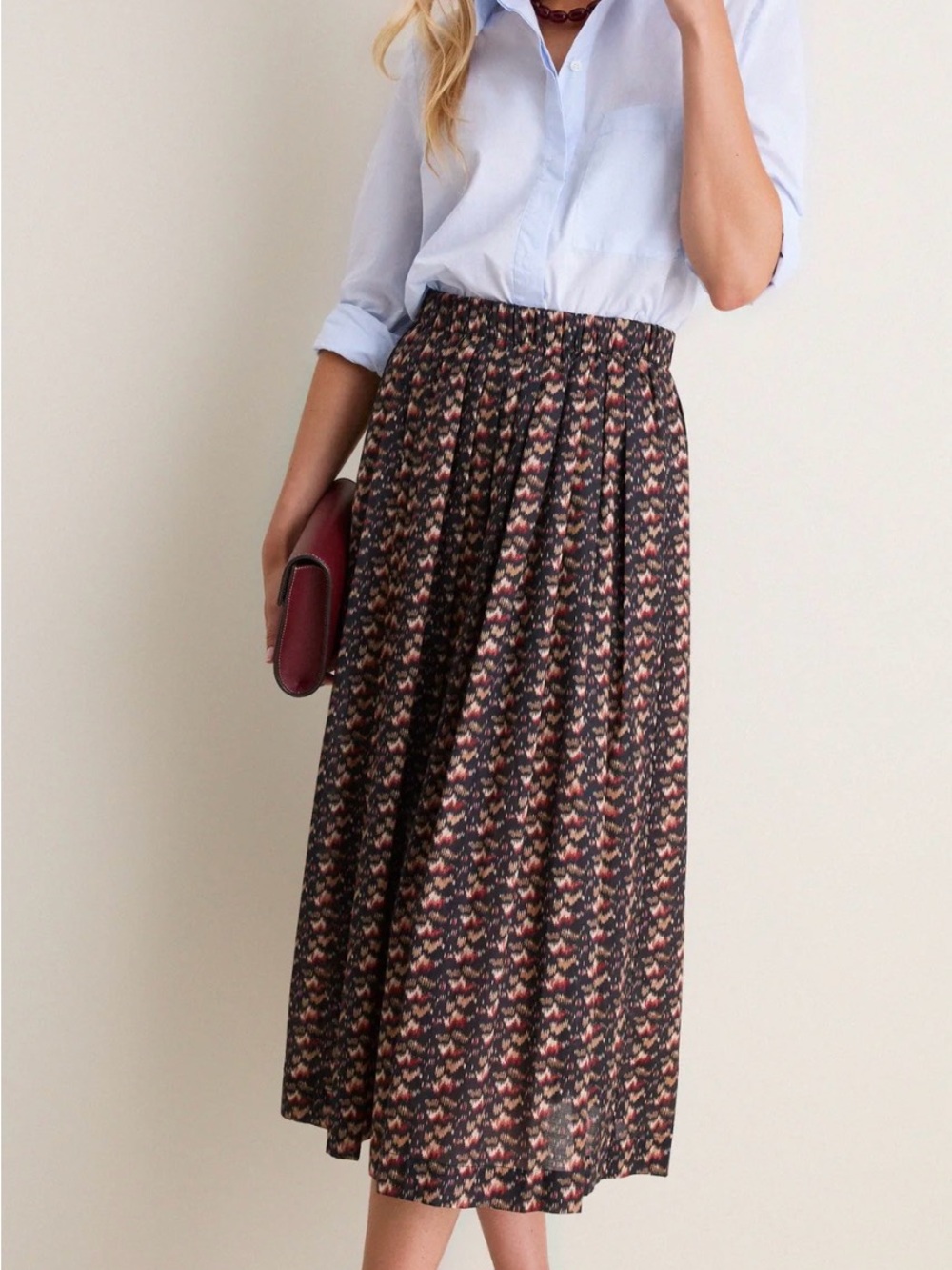 Tuckernuck Abstract Alps Dixon Midi Skirt